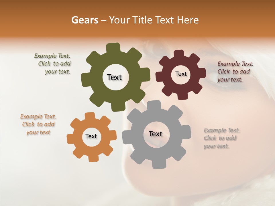 White Stylish Portrait PowerPoint Template