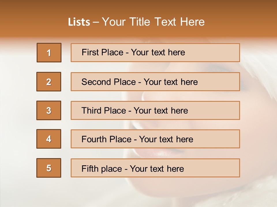White Stylish Portrait PowerPoint Template