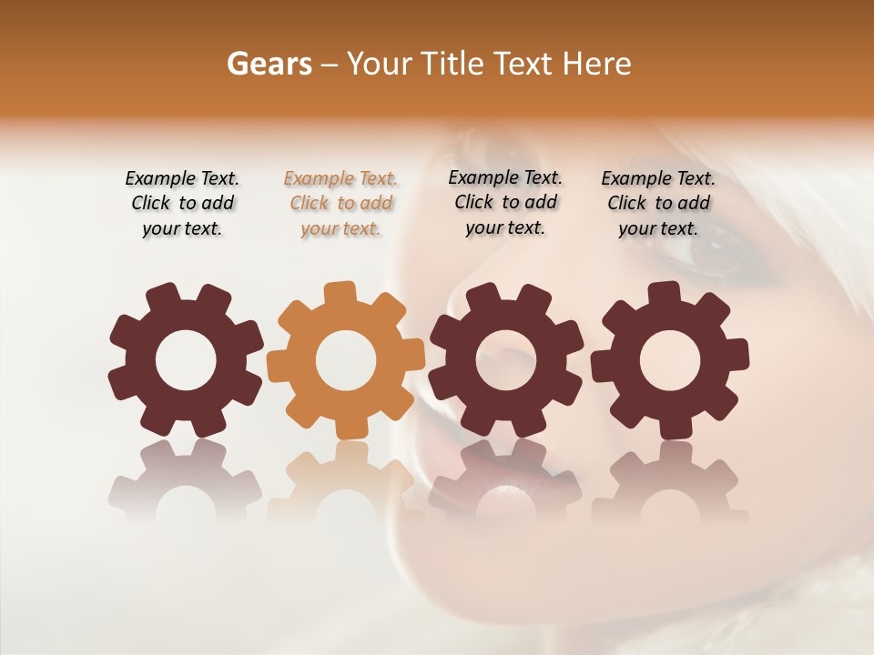 White Stylish Portrait PowerPoint Template