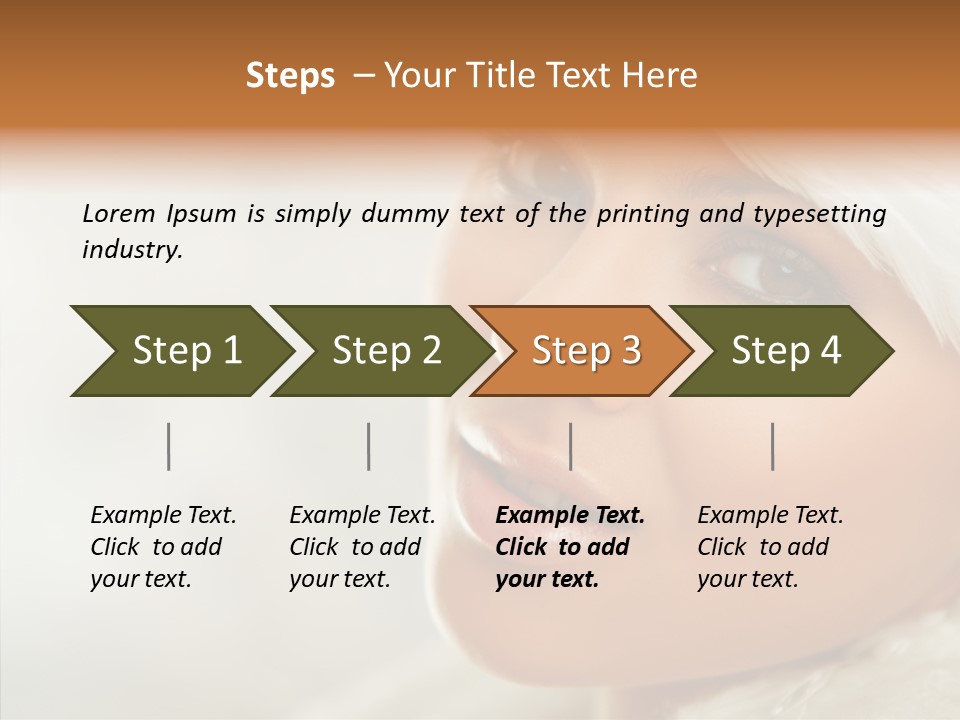 White Stylish Portrait PowerPoint Template