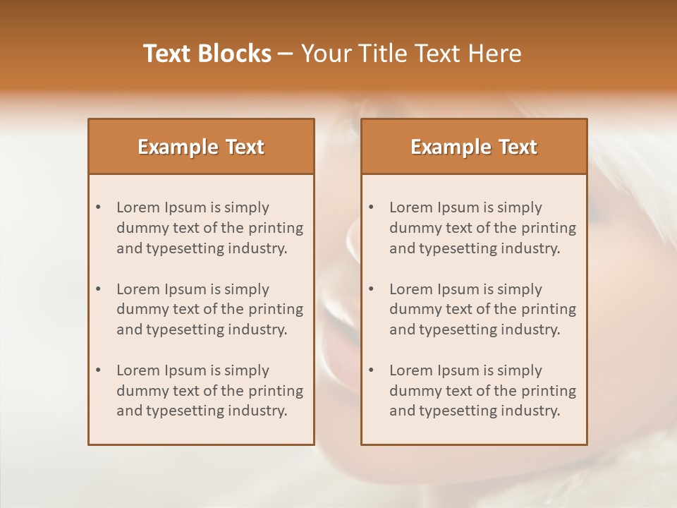 White Stylish Portrait PowerPoint Template