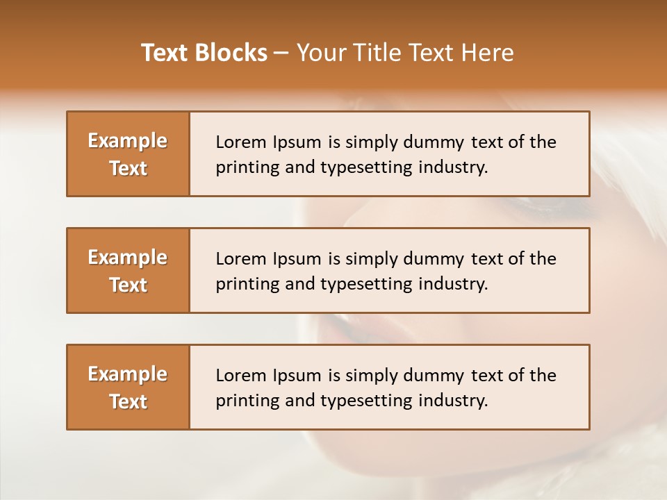 White Stylish Portrait PowerPoint Template