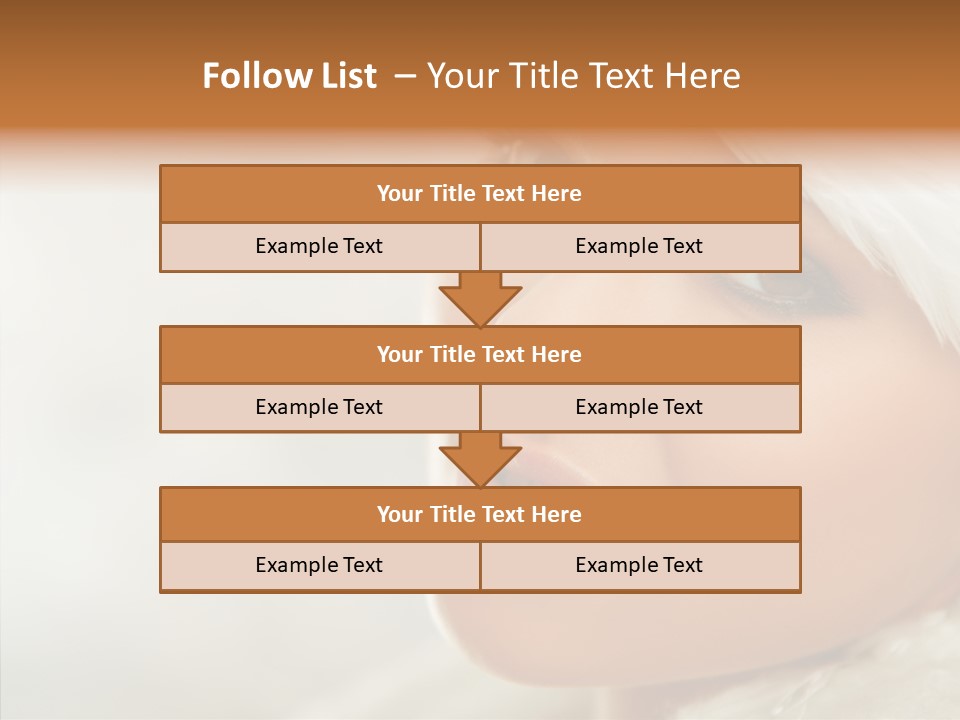 White Stylish Portrait PowerPoint Template