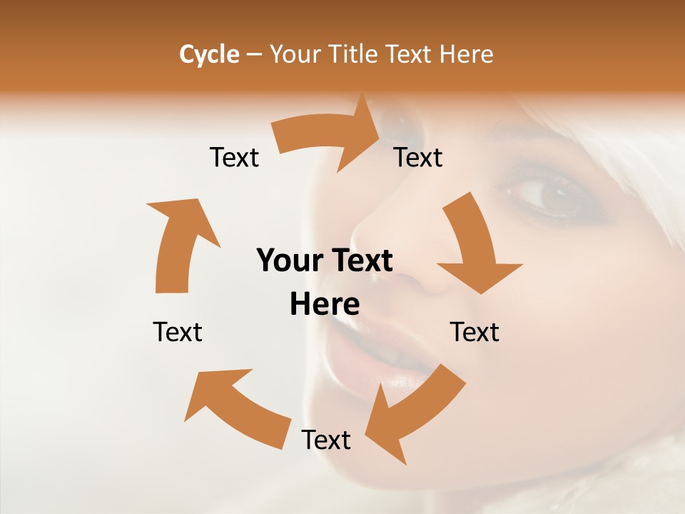 White Stylish Portrait PowerPoint Template