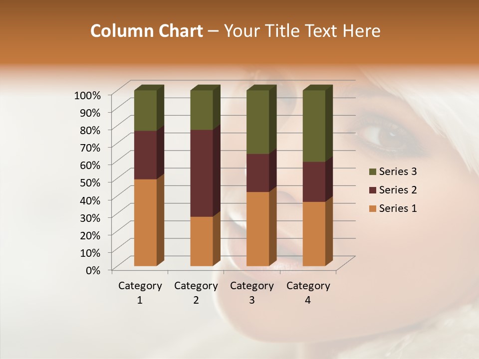 White Stylish Portrait PowerPoint Template