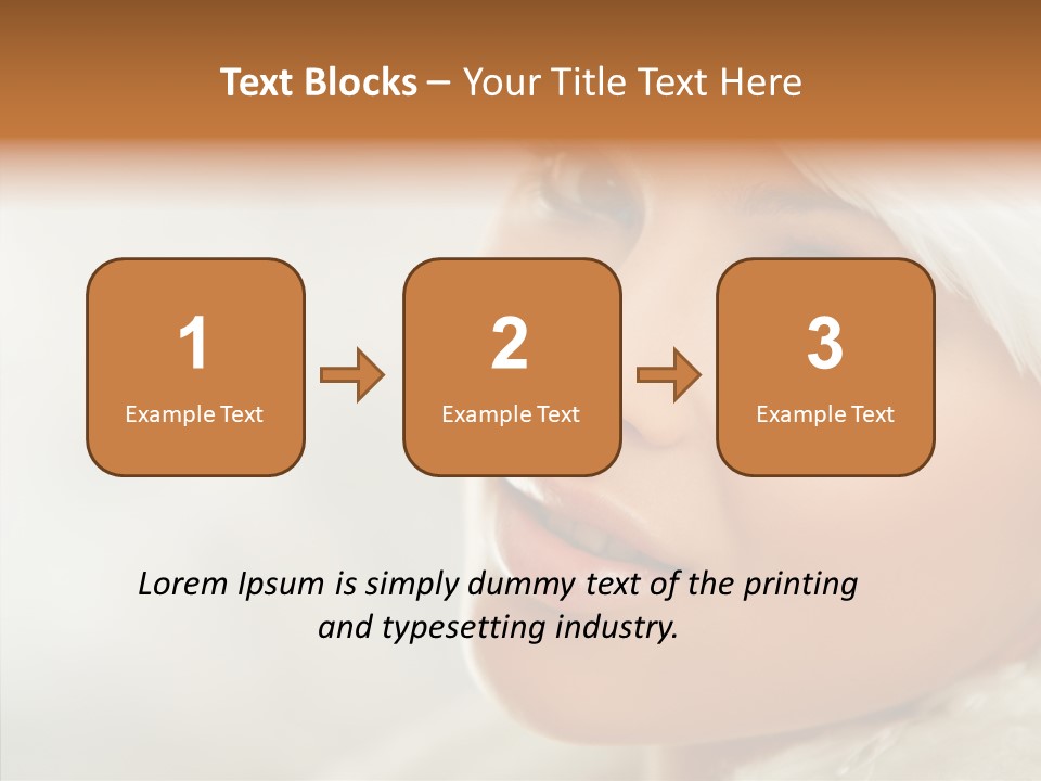 White Stylish Portrait PowerPoint Template