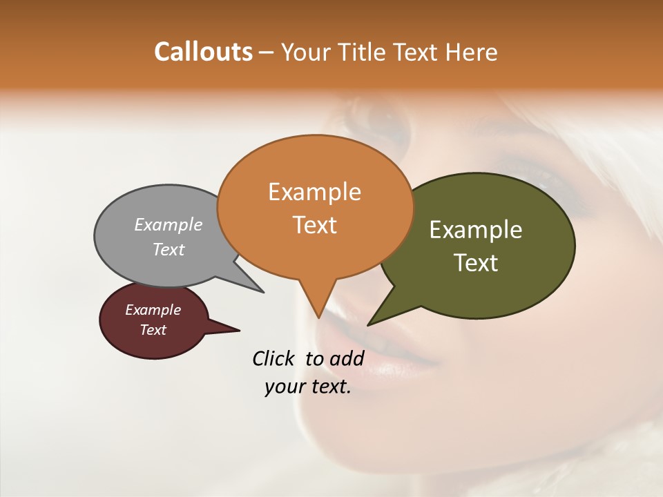 White Stylish Portrait PowerPoint Template