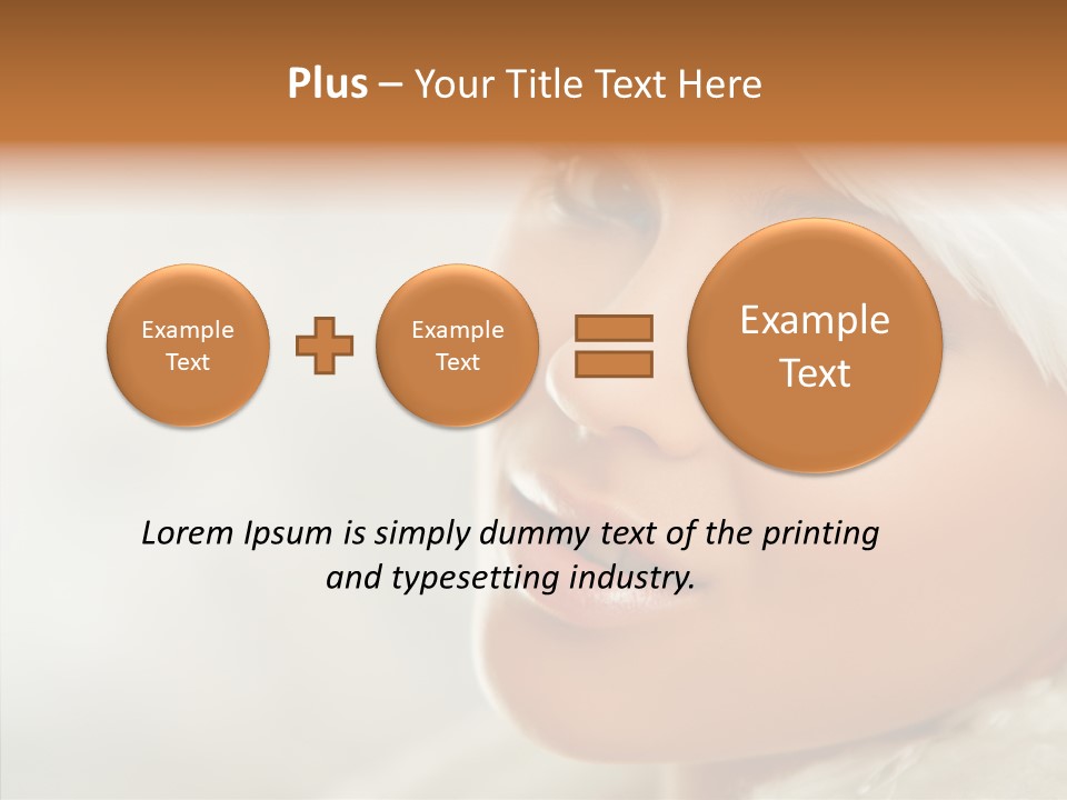 White Stylish Portrait PowerPoint Template