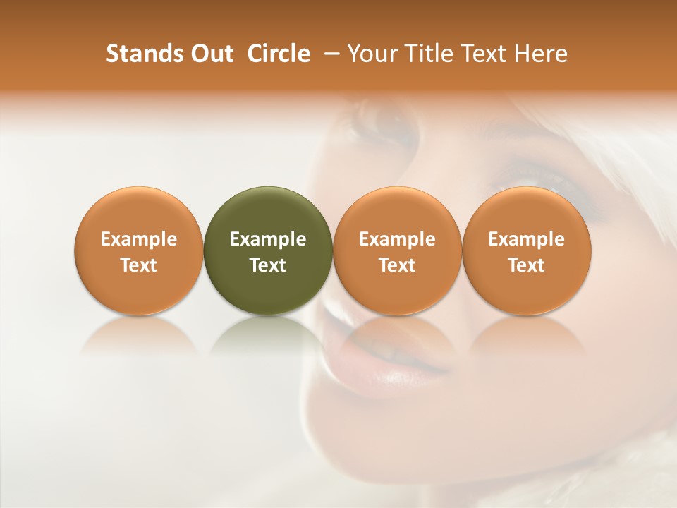 White Stylish Portrait PowerPoint Template