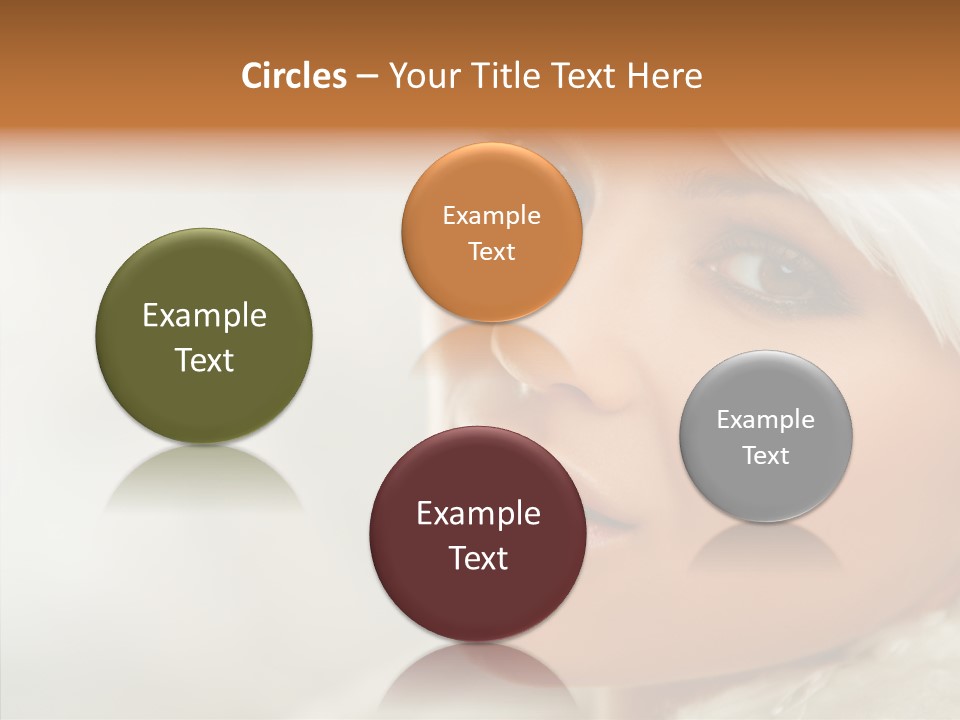 White Stylish Portrait PowerPoint Template