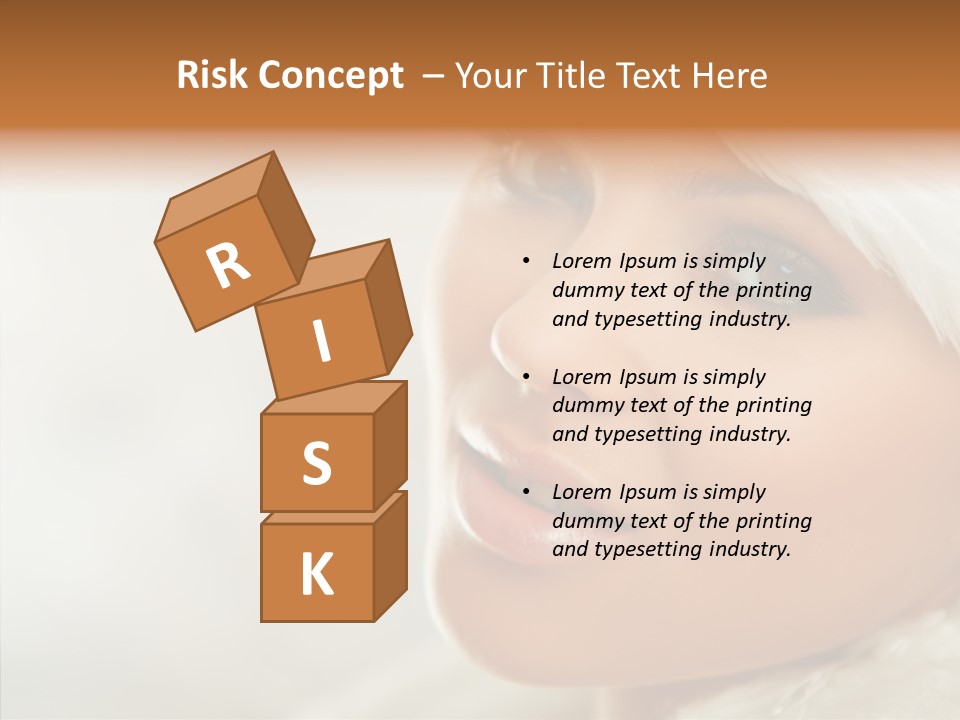 White Stylish Portrait PowerPoint Template