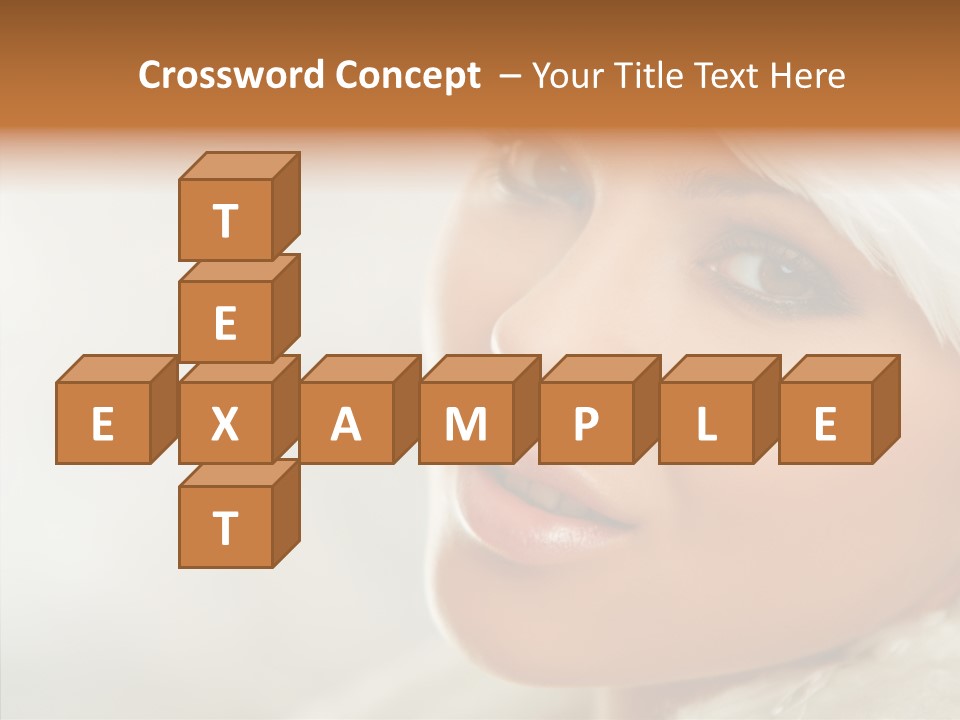 White Stylish Portrait PowerPoint Template