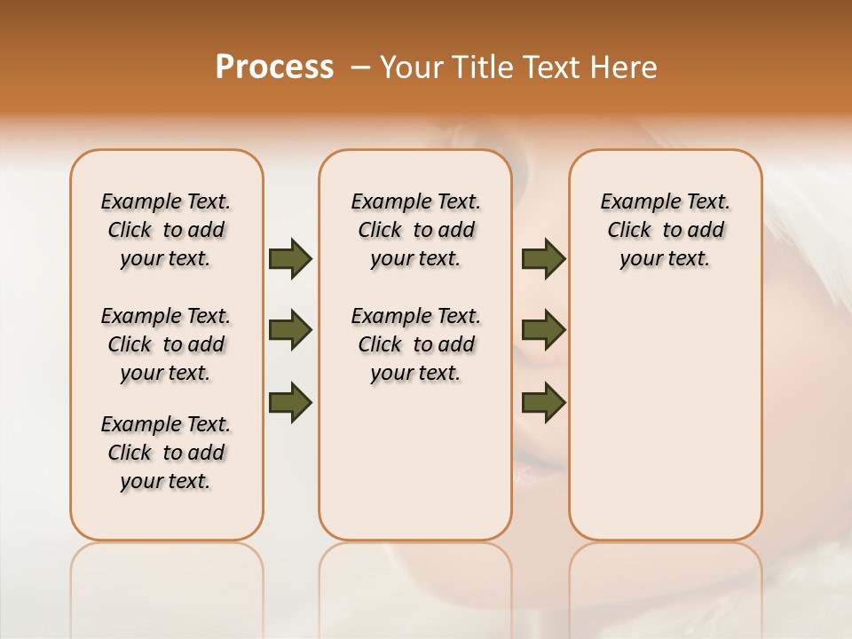 White Stylish Portrait PowerPoint Template