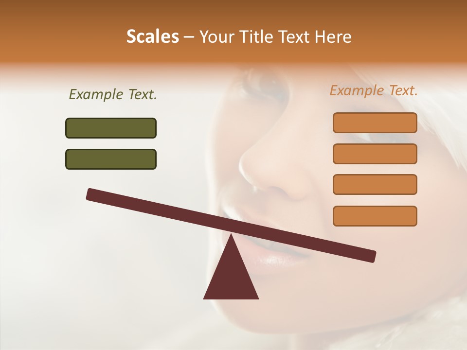 White Stylish Portrait PowerPoint Template