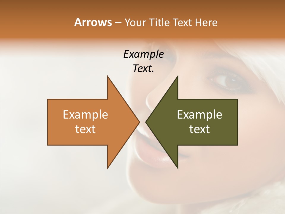 White Stylish Portrait PowerPoint Template