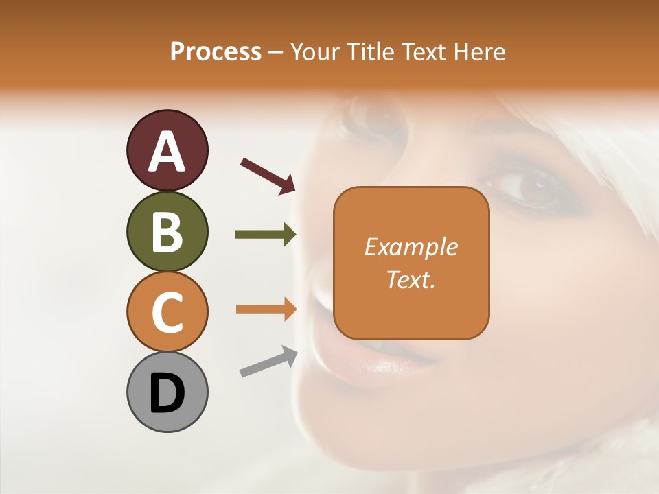 White Stylish Portrait PowerPoint Template