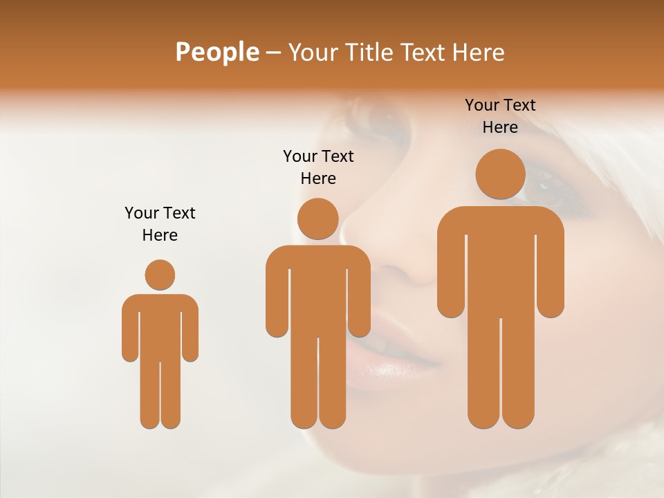 White Stylish Portrait PowerPoint Template