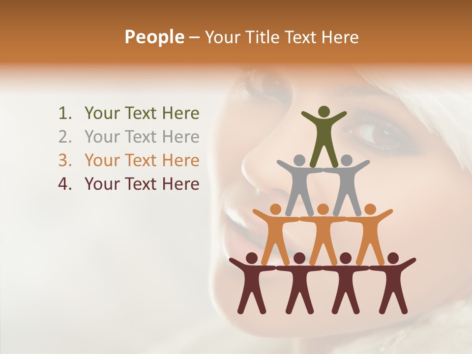 White Stylish Portrait PowerPoint Template