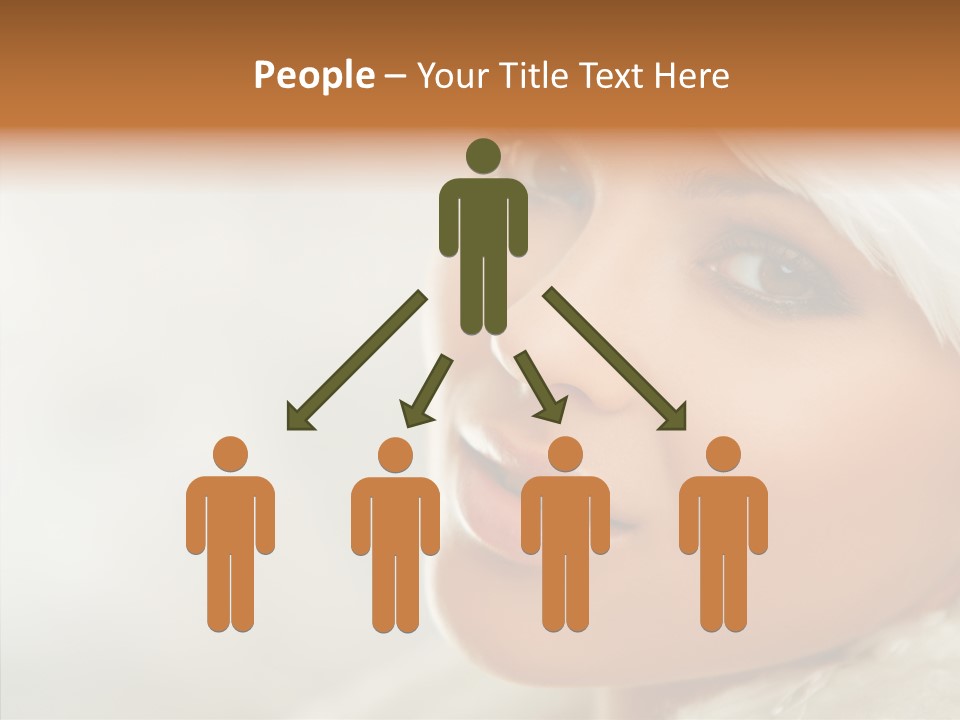 White Stylish Portrait PowerPoint Template