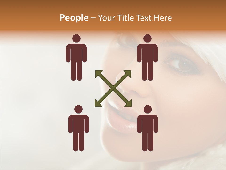 White Stylish Portrait PowerPoint Template