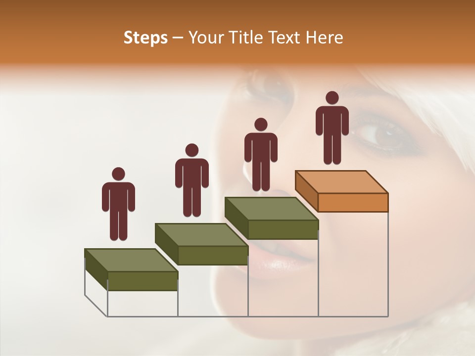 White Stylish Portrait PowerPoint Template