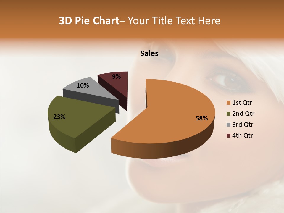 White Stylish Portrait PowerPoint Template