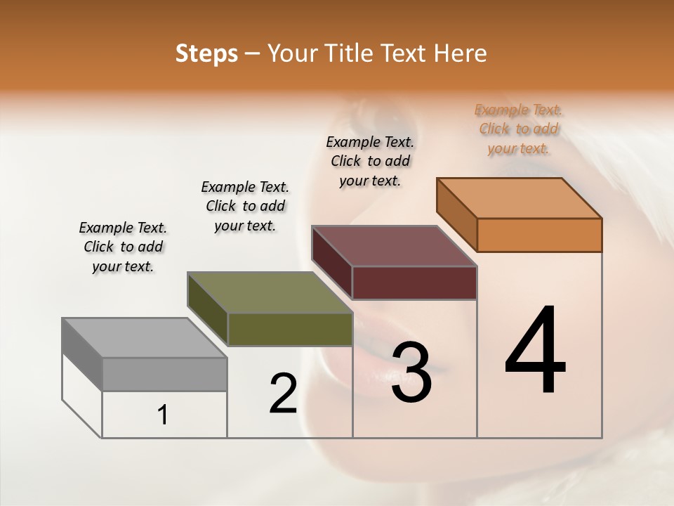 White Stylish Portrait PowerPoint Template