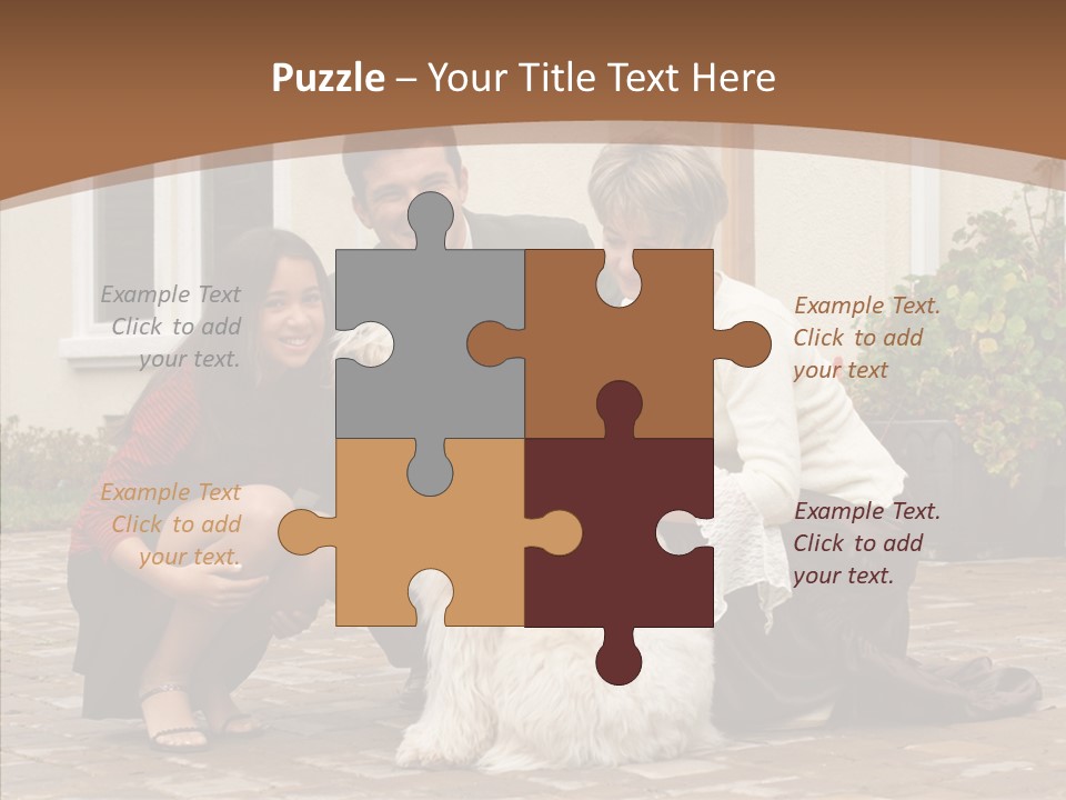 Beautiful Suburban Pets PowerPoint Template