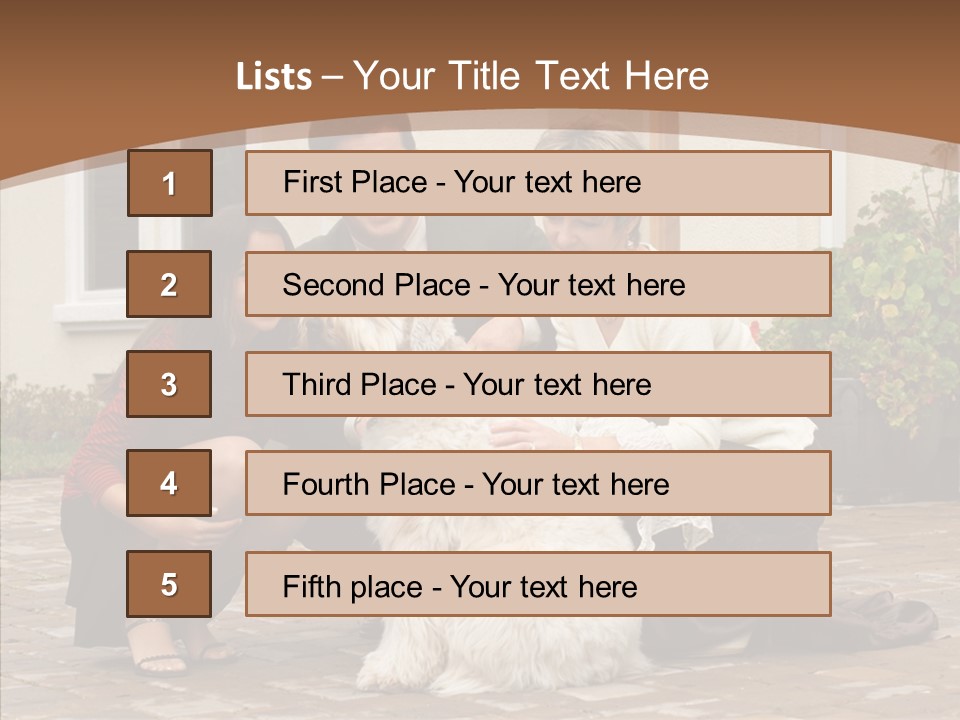 Beautiful Suburban Pets PowerPoint Template