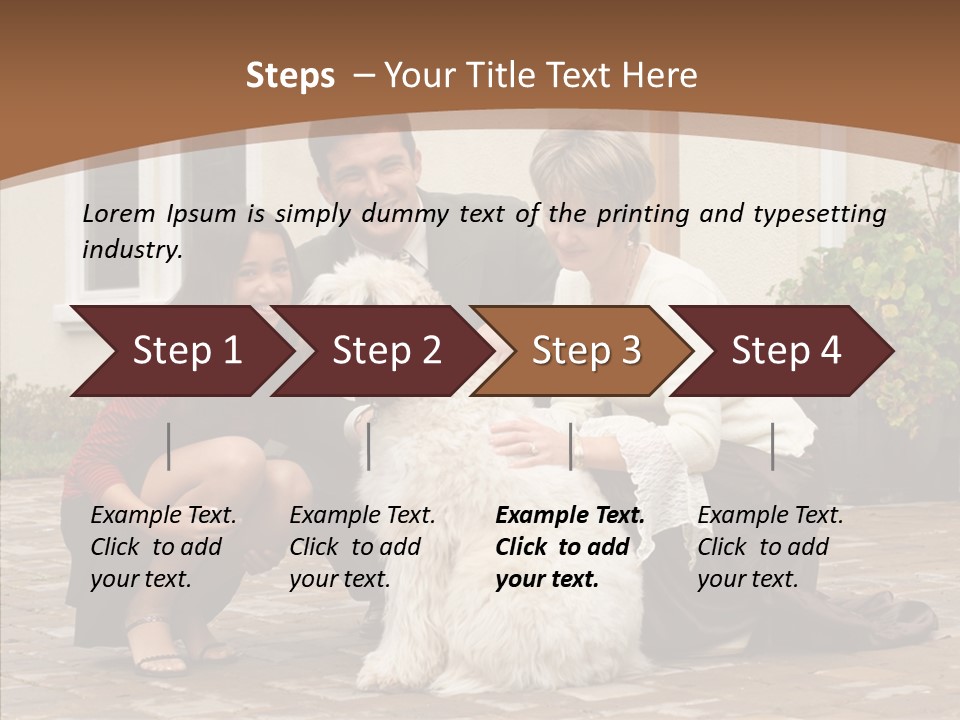 Beautiful Suburban Pets PowerPoint Template