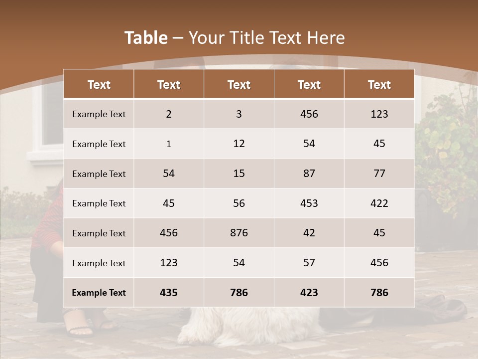 Beautiful Suburban Pets PowerPoint Template