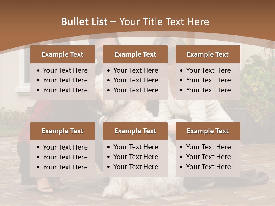 Beautiful Suburban Pets PowerPoint Template