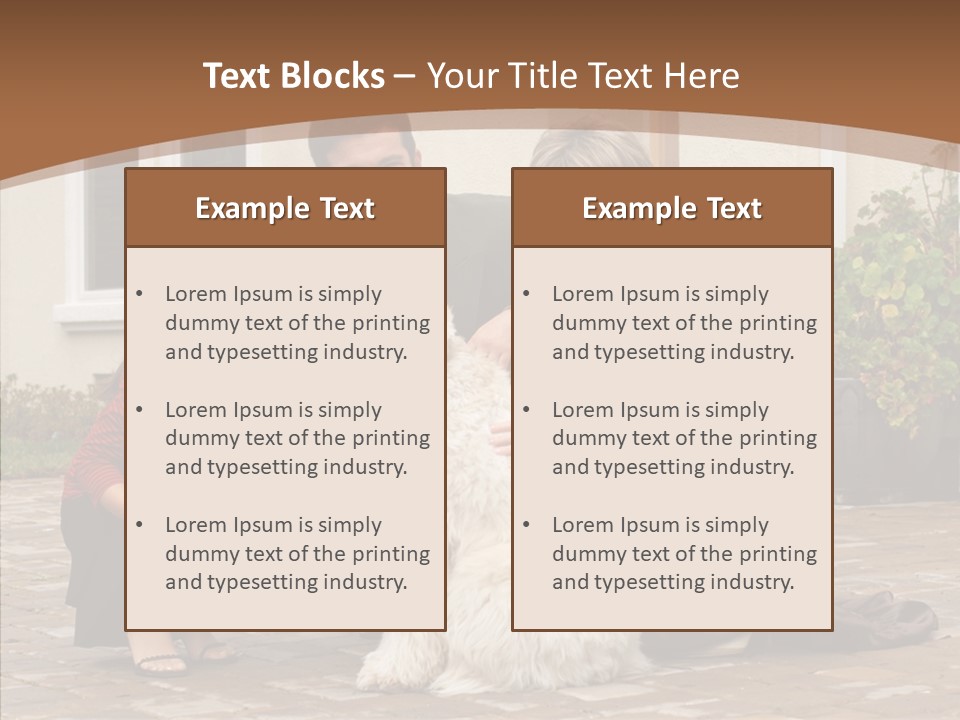 Beautiful Suburban Pets PowerPoint Template