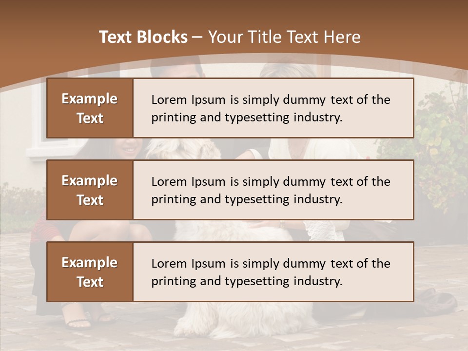 Beautiful Suburban Pets PowerPoint Template
