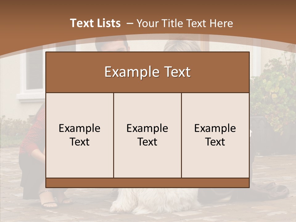 Beautiful Suburban Pets PowerPoint Template