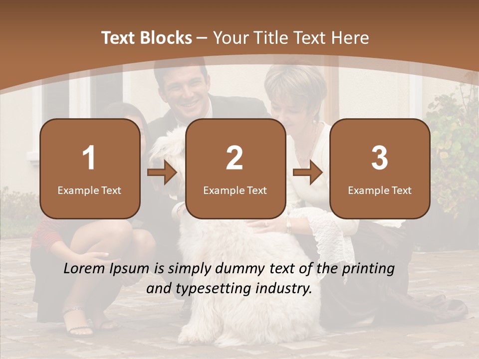 Beautiful Suburban Pets PowerPoint Template