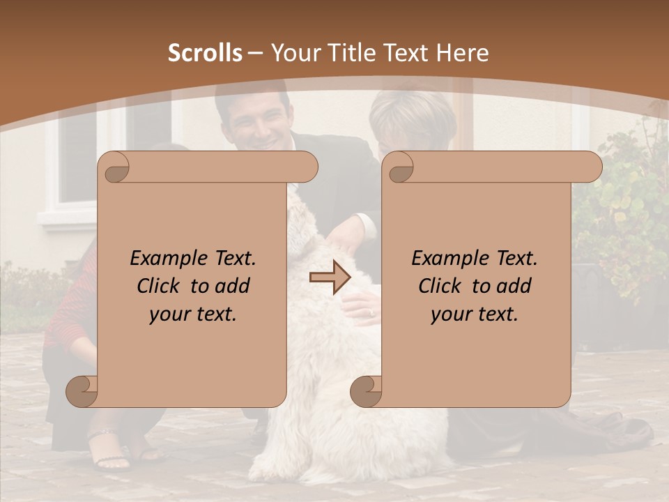 Beautiful Suburban Pets PowerPoint Template