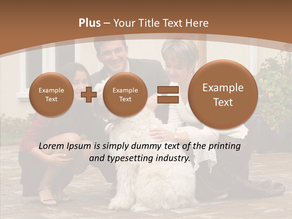 Beautiful Suburban Pets PowerPoint Template