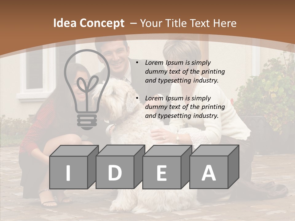 Beautiful Suburban Pets PowerPoint Template