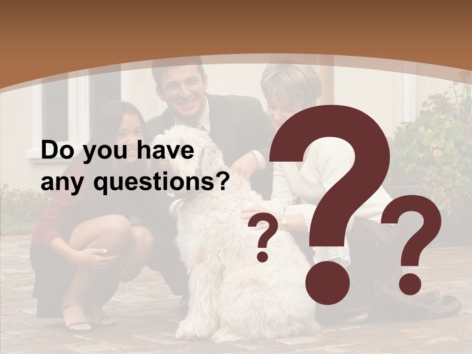 Beautiful Suburban Pets PowerPoint Template