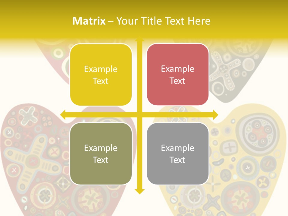 Ornament Set Pattern PowerPoint Template