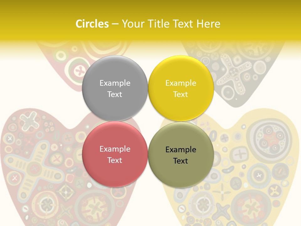 Ornament Set Pattern PowerPoint Template