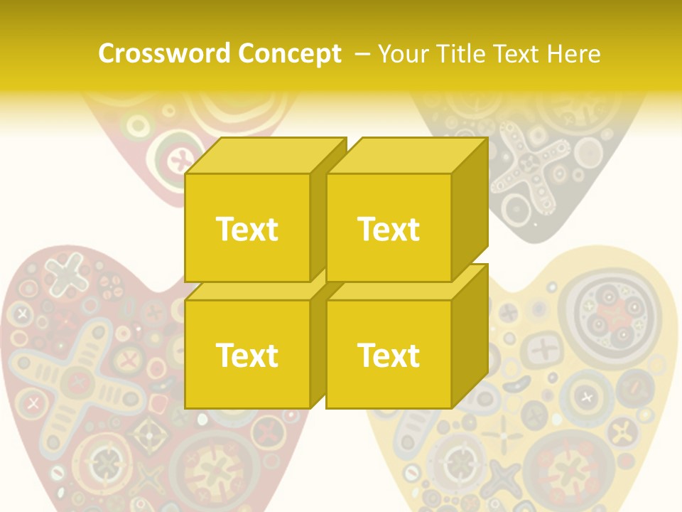 Ornament Set Pattern PowerPoint Template
