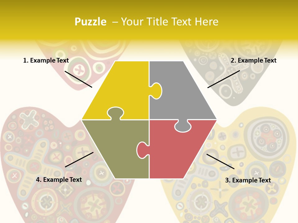 Ornament Set Pattern PowerPoint Template