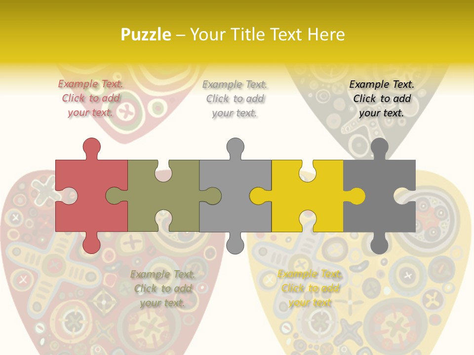 Ornament Set Pattern PowerPoint Template