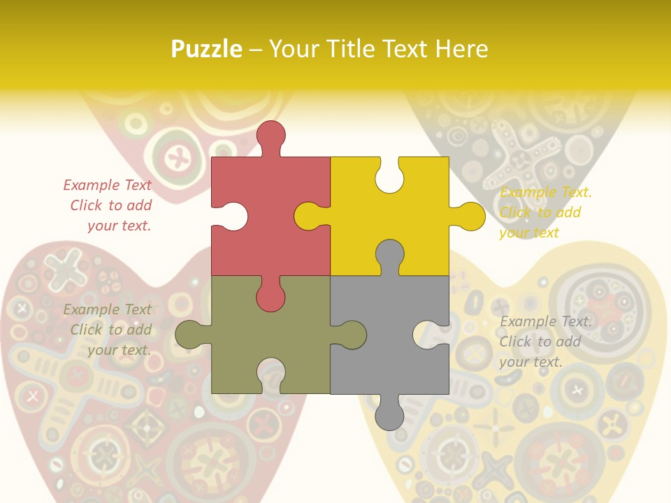 Ornament Set Pattern PowerPoint Template