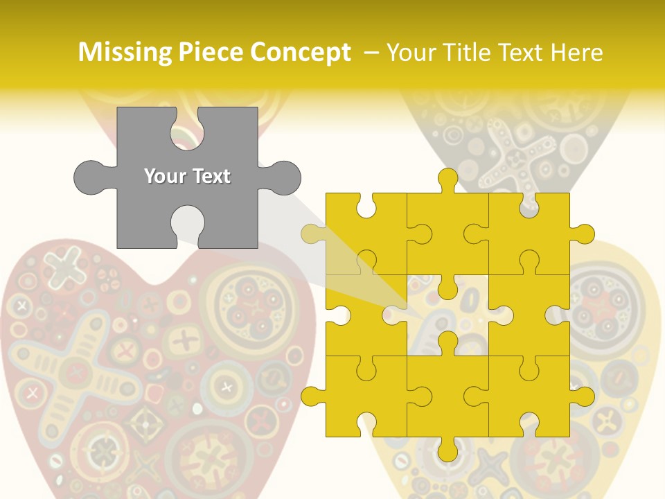 Ornament Set Pattern PowerPoint Template