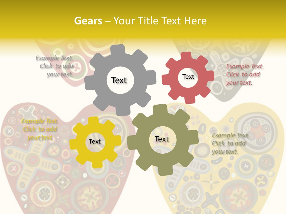 Ornament Set Pattern PowerPoint Template