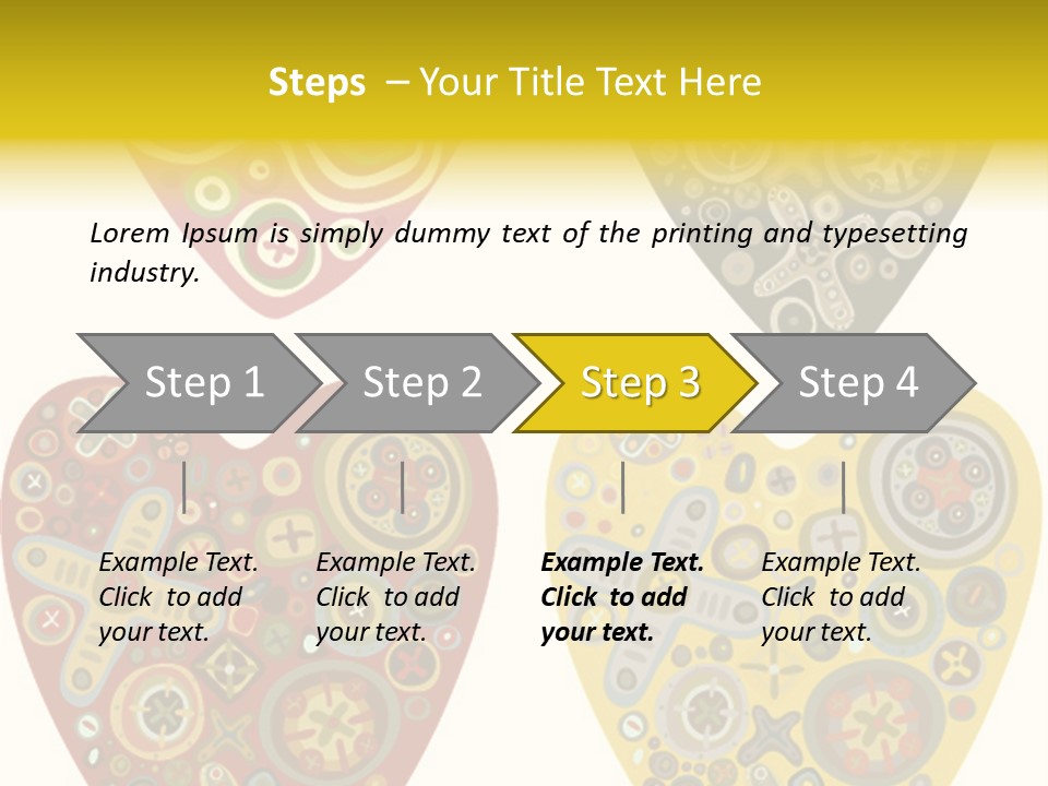 Ornament Set Pattern PowerPoint Template