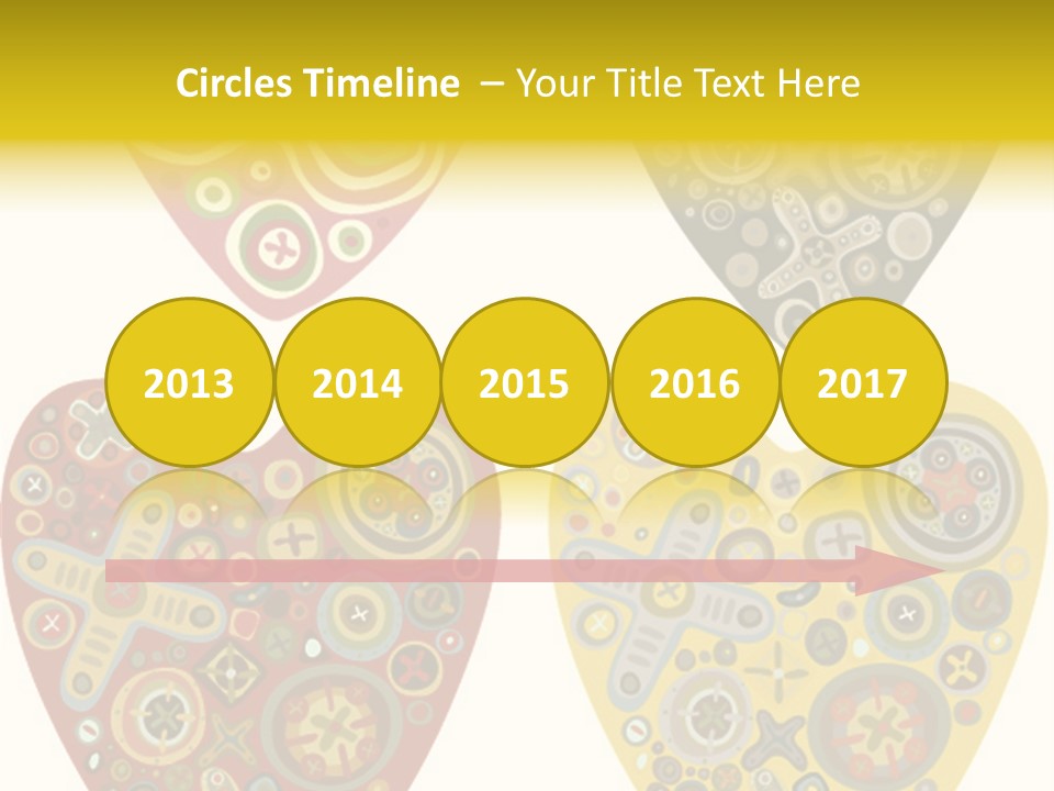 Ornament Set Pattern PowerPoint Template